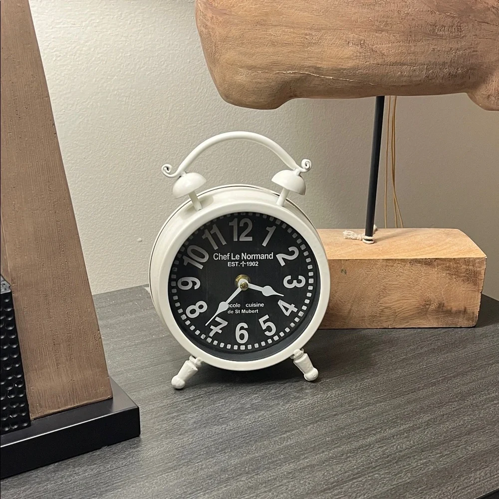 White Vintage Wall Clock